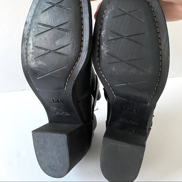 90’s Vintage Deadstock block heel leather shoe NEW - Picture 6 of 15